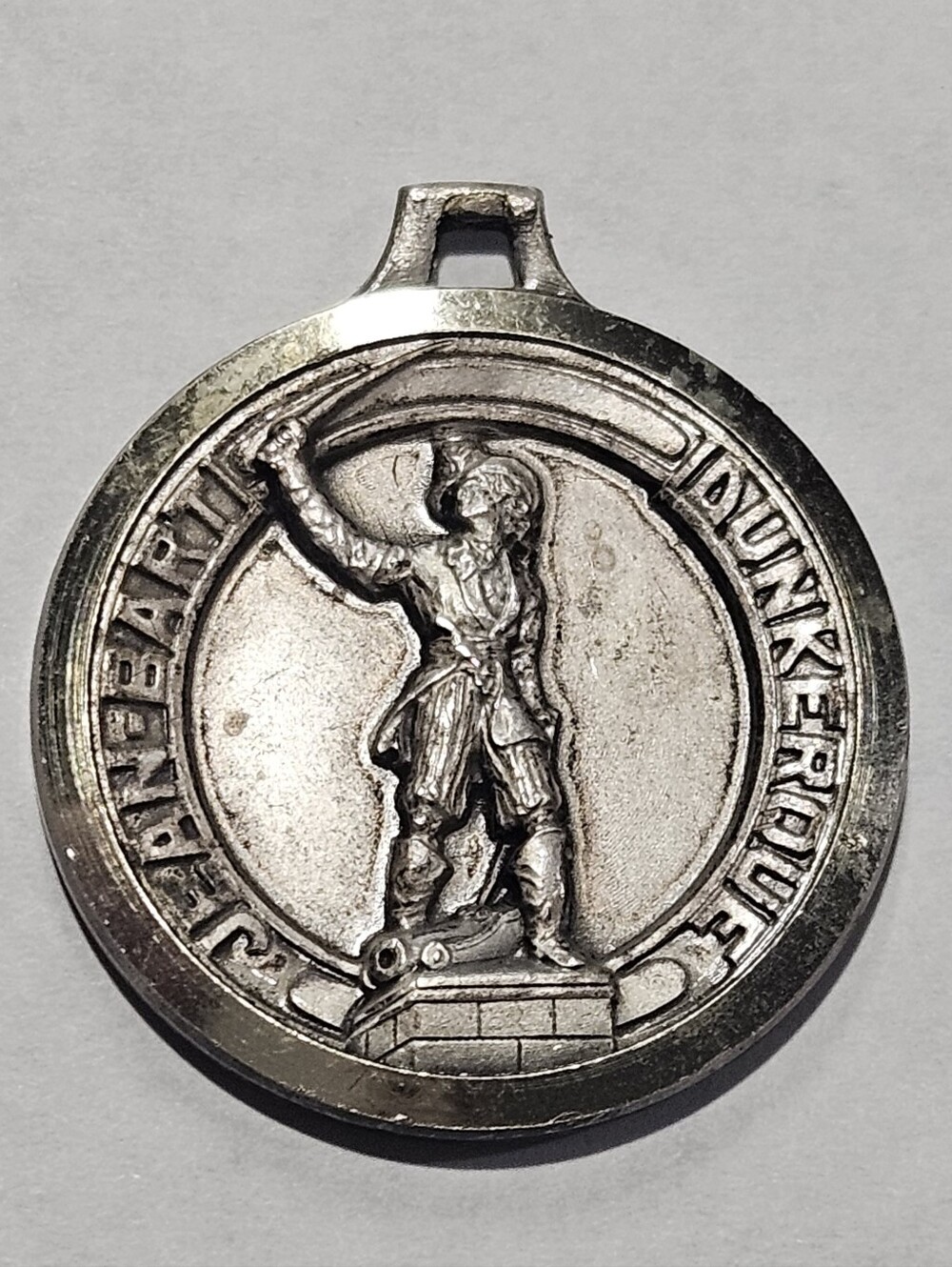 Rare Vintage Antique Jean Bart Dunkerque Commemorative Medal Token Pendant Coin